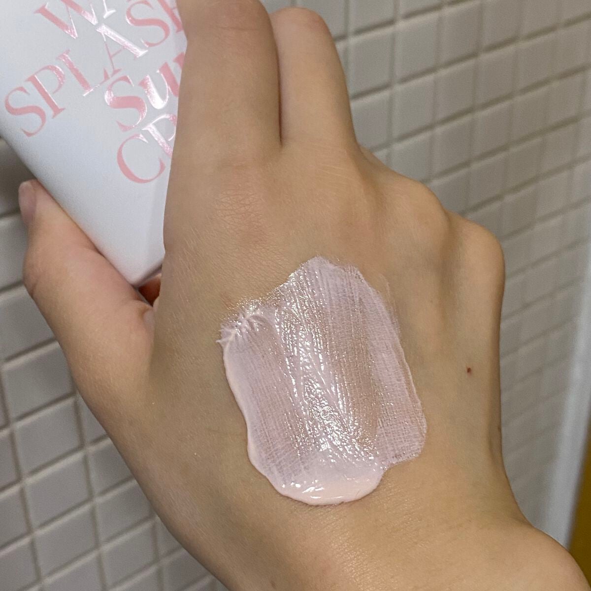 ウォータースプラッシュサンクリーム セラミド/espoir/日焼け止めクリームを使ったクチコミ(2枚目)