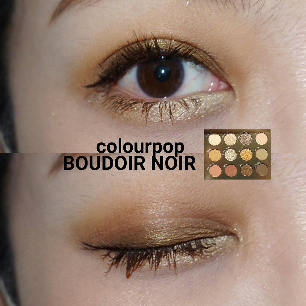 BOUDOIR NOIR/ColourPop/アイシャドウパレットを使ったクチコミ（1枚目）
