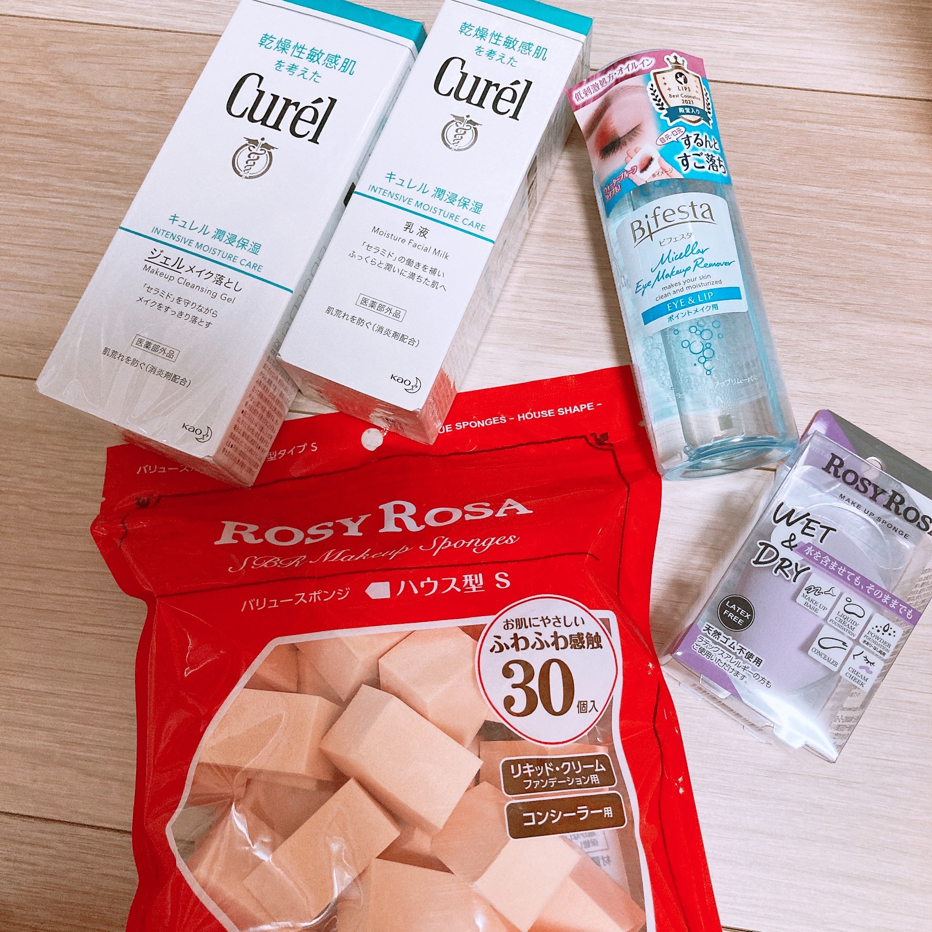 バリュースポンジN ハウス型タイプS 30P/ロージーローザ/パフ・スポンジを使ったクチコミ（1枚目）