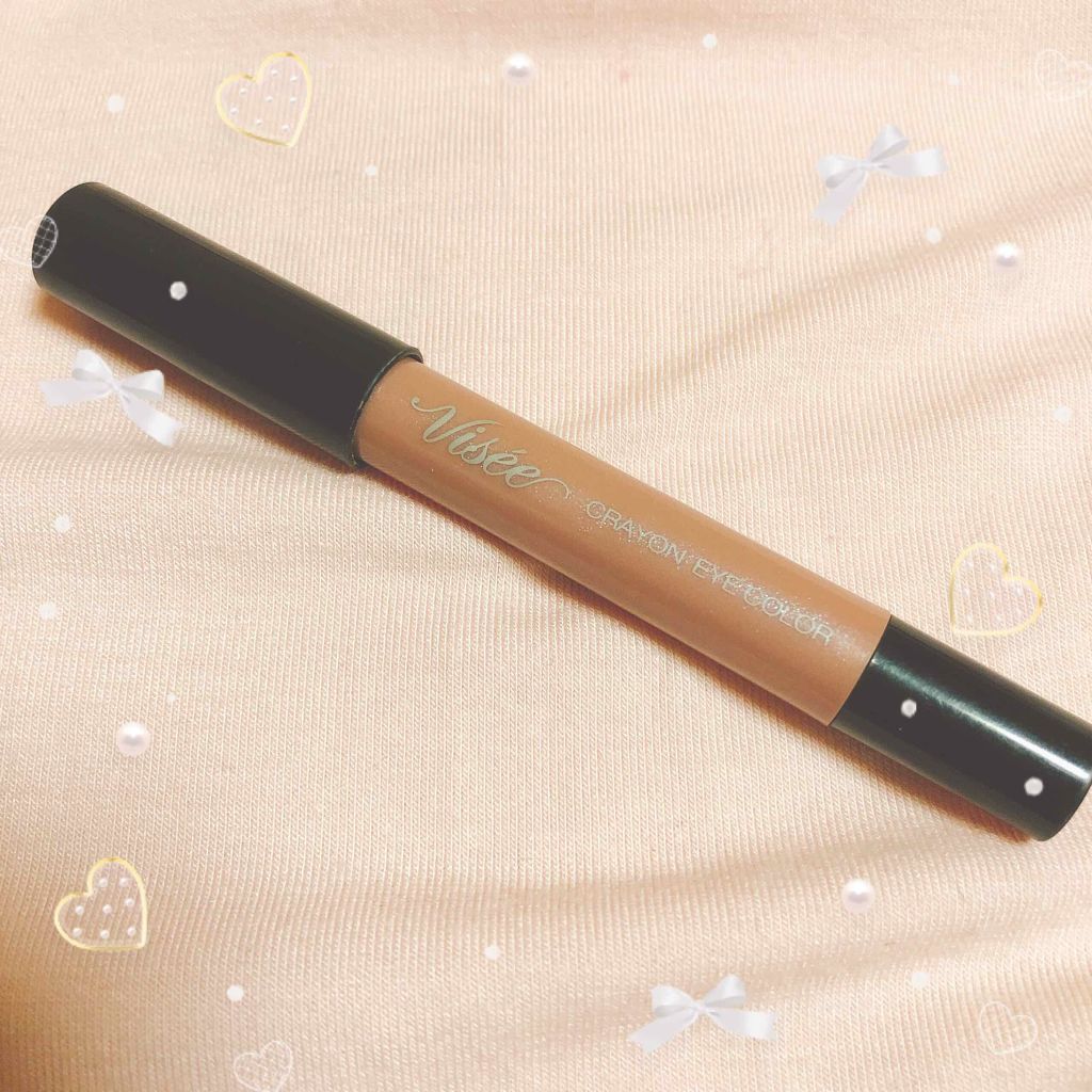 クレヨン アイカラー BE-1 ピンクベージュ/Visée/スティックアイシャドウを使ったクチコミ（1枚目）