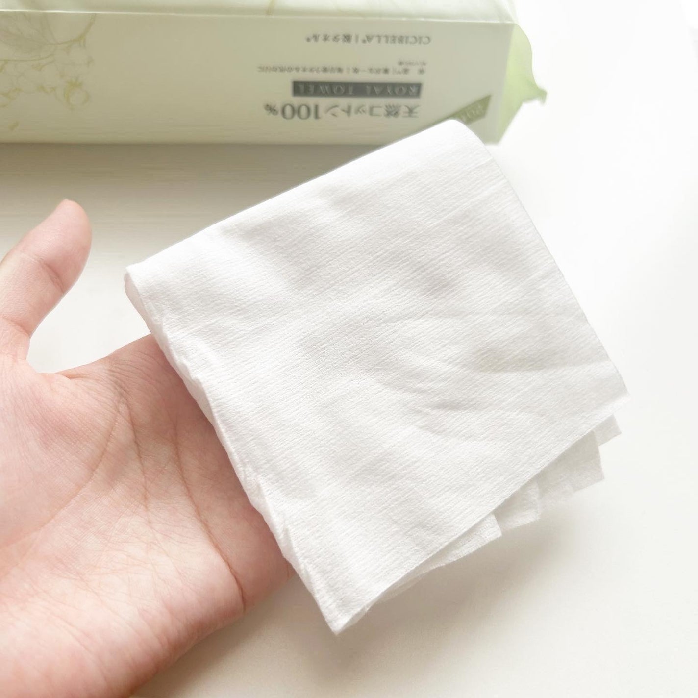 ロイヤルタオル/CICIBELLA/クレンジングタオルを使ったクチコミ(3枚目)