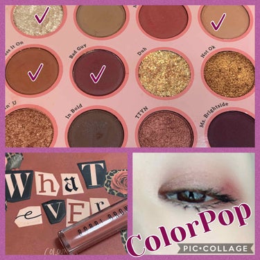 whatever/ColourPop/アイシャドウパレットを使ったクチコミ（2枚目）