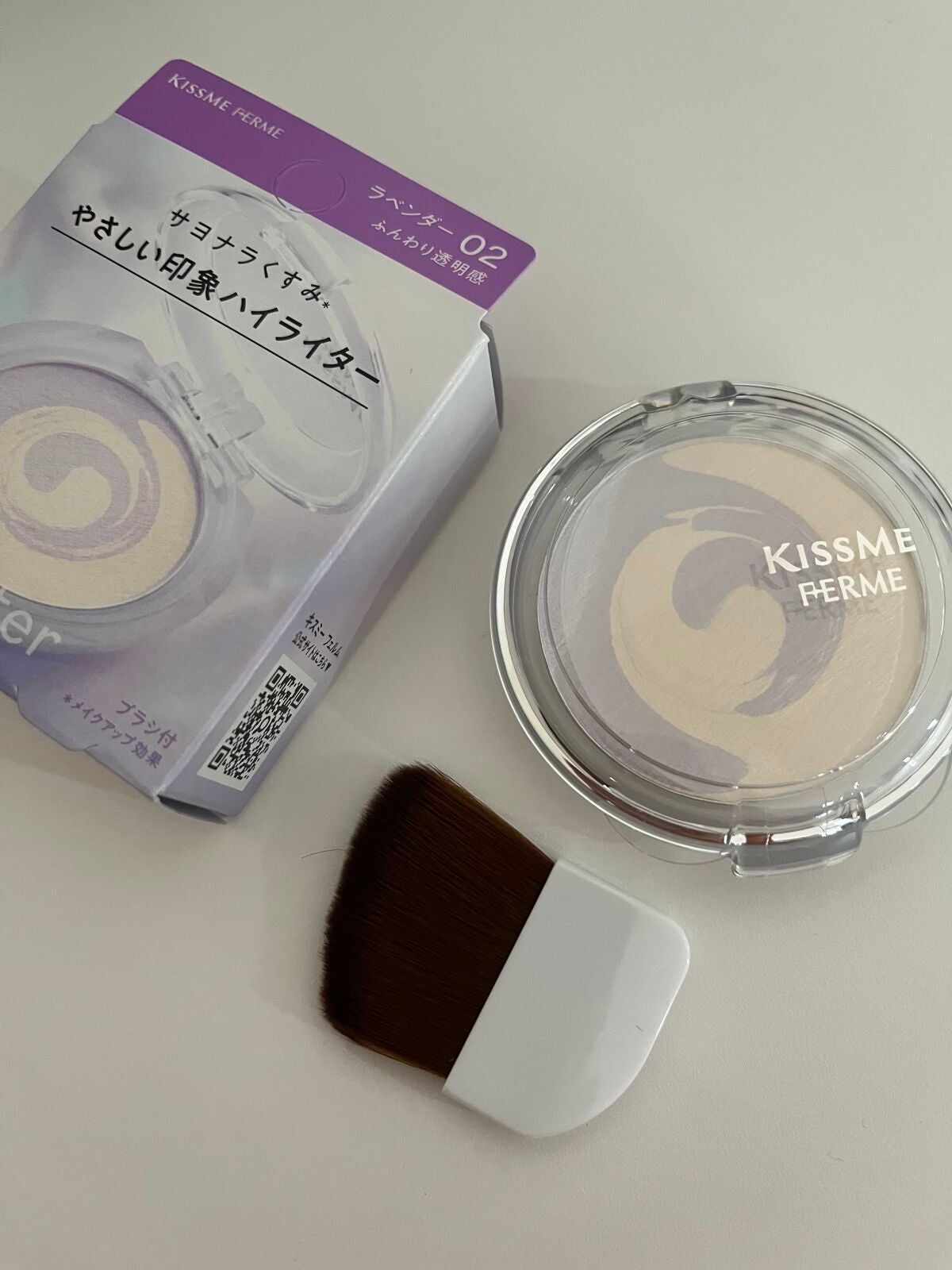 マーブルハイライター/キスミー フェルム/プレストパウダーを使ったクチコミ(5枚目)
