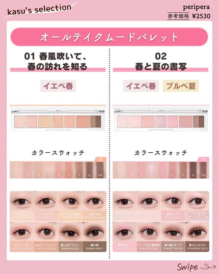オールテイクムードライクパレット/PERIPERA/アイシャドウパレットを使ったクチコミ(4枚目)
