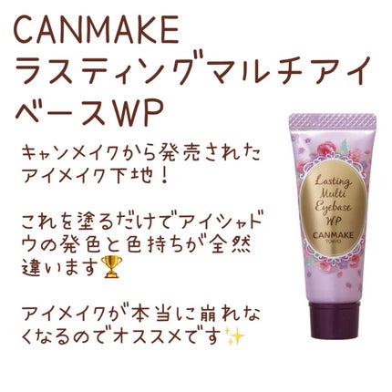 ラスティングマルチアイベース WP/キャンメイク/アイシャドウベースを使ったクチコミ(2枚目)