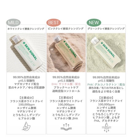 ホワイト クレイ酵素クレンザー /SKIN SIGNAL/洗顔パウダーを使ったクチコミ(3枚目)