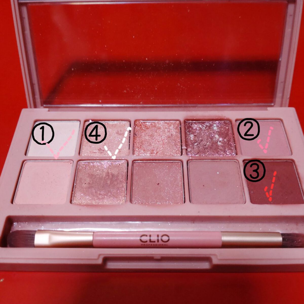 プロ アイ パレット/CLIO/アイシャドウパレットを使ったクチコミ（2枚目）