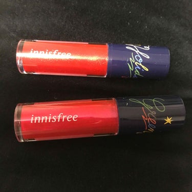 スパークリンググリッター ティント 2019 Holiday Limited Edition/innisfree/口紅を使ったクチコミ（2枚目）