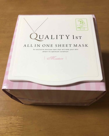 リピ買いコスメ♪

クオリティファースト  QUALTY 1st
オールインワンシートマスク モイストEX

7枚入りのものを買って調子が良かったので、オマケがついてくるのもあってbox買っちゃいました