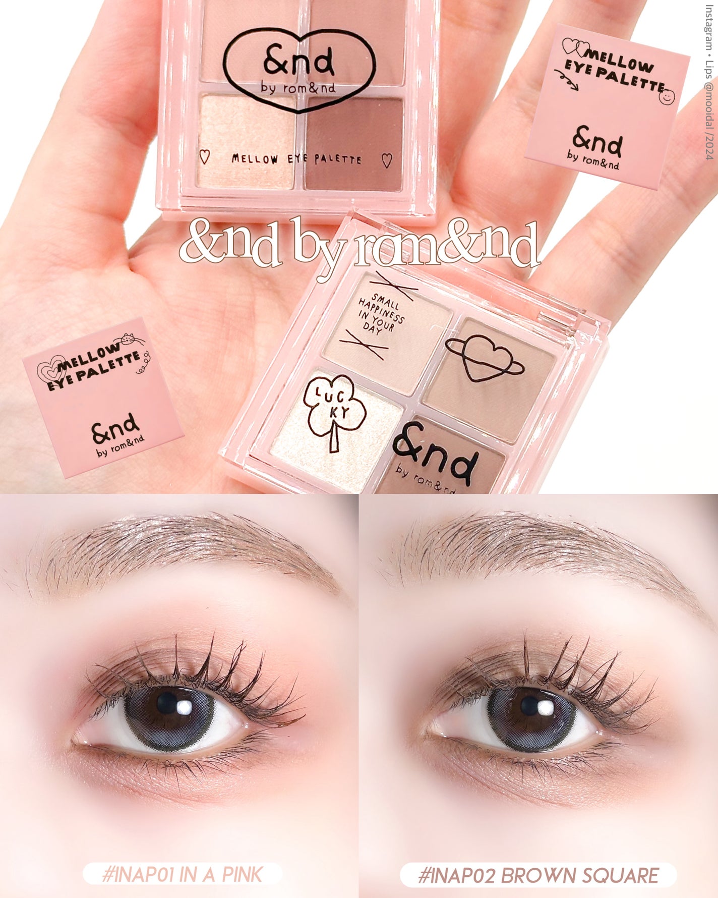 アンドバイロムアンド メロウアイパレット/&nd by rom&nd/アイシャドウパレットを使ったクチコミ(1枚目)