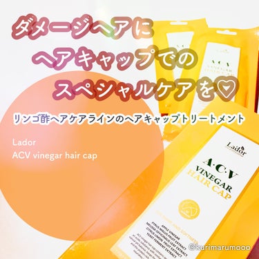 ACV VINEGAR HAIR CAP /La'dor/アウトバストリートメントを使ったクチコミ（1枚目）