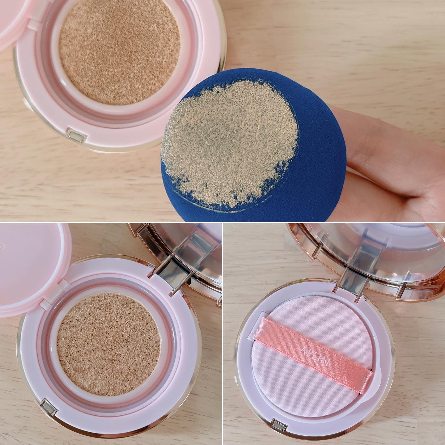 ピンクティーツリーカバーアップグロウクッション/APLIN/クッションファンデーションを使ったクチコミ（2枚目）