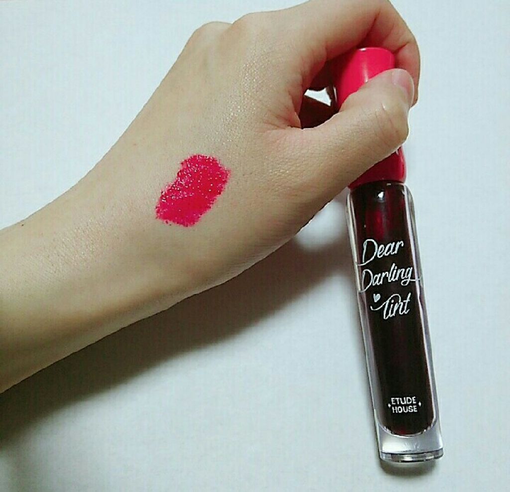 ディアダーリン ウォータージェルティント PK002(プラム)/ETUDE/リップティントを使ったクチコミ（1枚目）