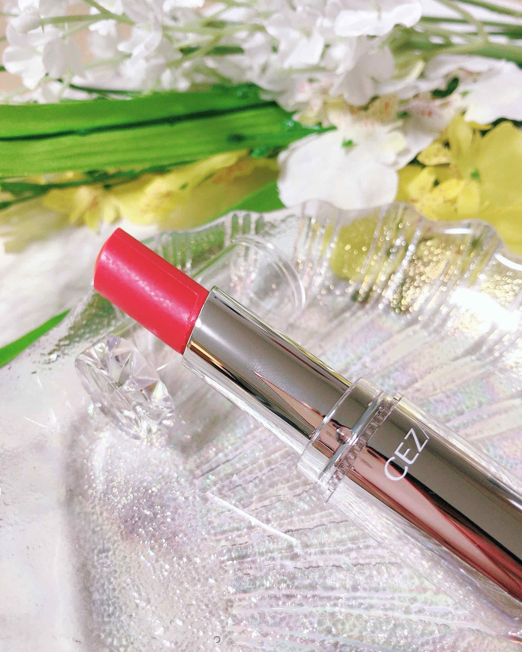 ラスティンググロスリップ/CEZANNE/口紅を使ったクチコミ（2枚目）