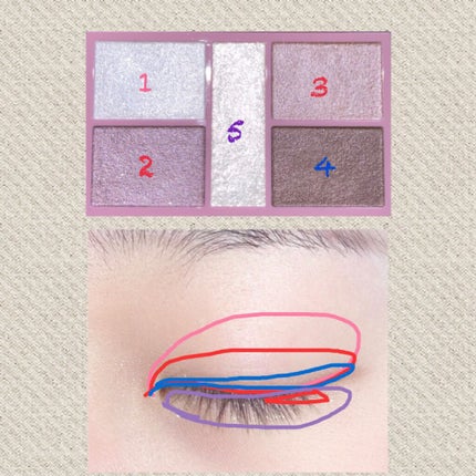 パーフェクトスタイリストアイズ/キャンメイク/アイシャドウパレットを使ったクチコミ(6枚目)