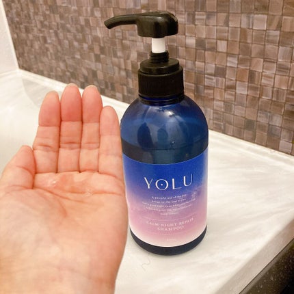 カームナイトリペアシャンプー/トリートメント/YOLU/市販シャンプーを使ったクチコミ(1枚目)