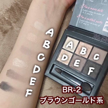 リシェ ヴェルヴェット シマー アイズ BR-2 ブラウンゴールド系/Visée/アイシャドウパレットを使ったクチコミ（2枚目）