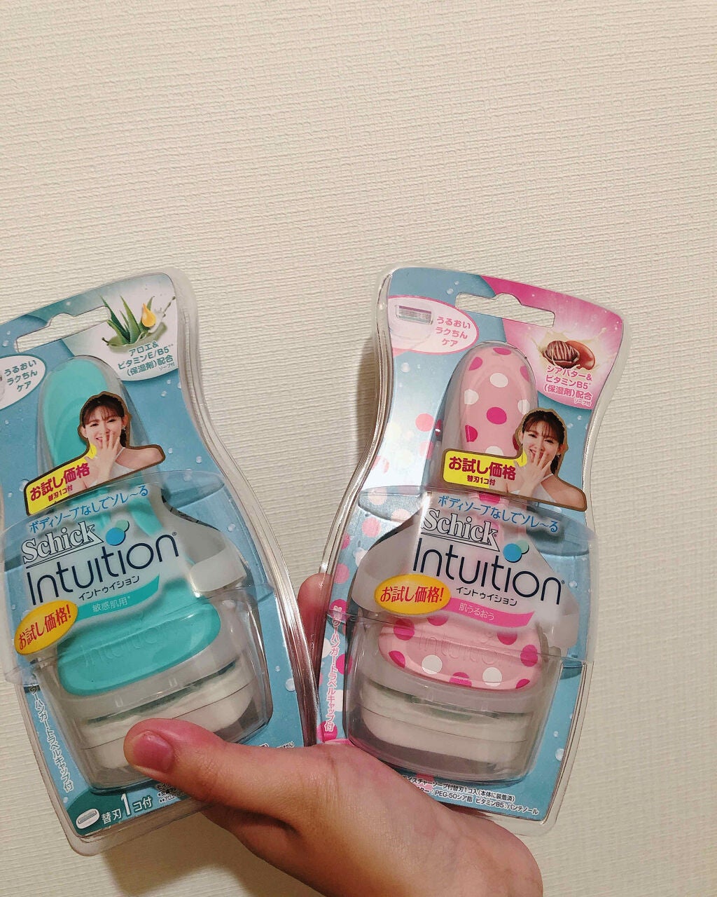 イントゥイション 敏感肌用 ホルダー (刃付き)+替刃1コ/イントゥイション/シェーバーを使ったクチコミ(1枚目)