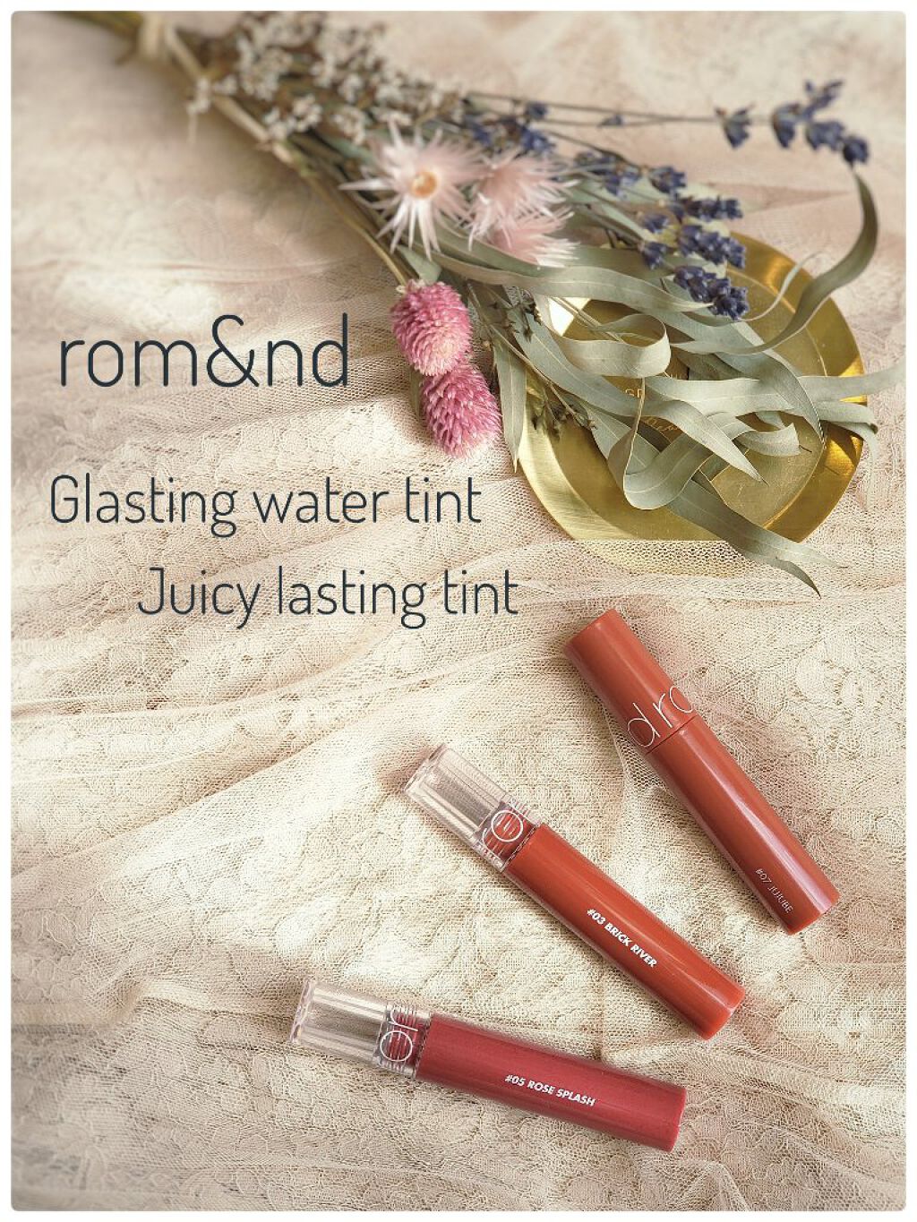 グラスティングウォーターティント/rom&nd/リップティントを使ったクチコミ（1枚目）