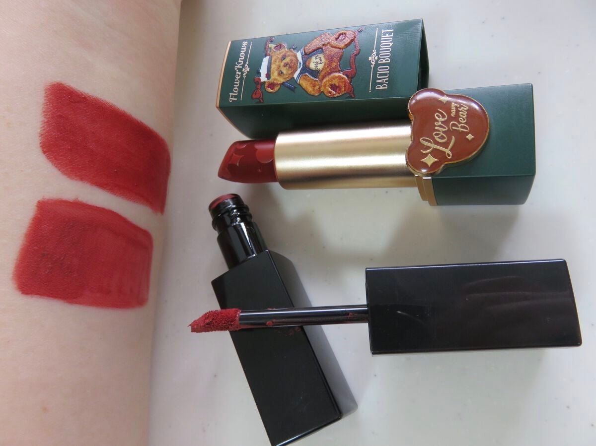 Love Bear マットリップスティック/FlowerKnows/口紅を使ったクチコミ(2枚目)