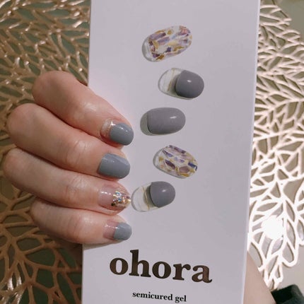 セミキュアジェルネイル(ハンド)/ohora/ネイルシールを使ったクチコミ(1枚目)