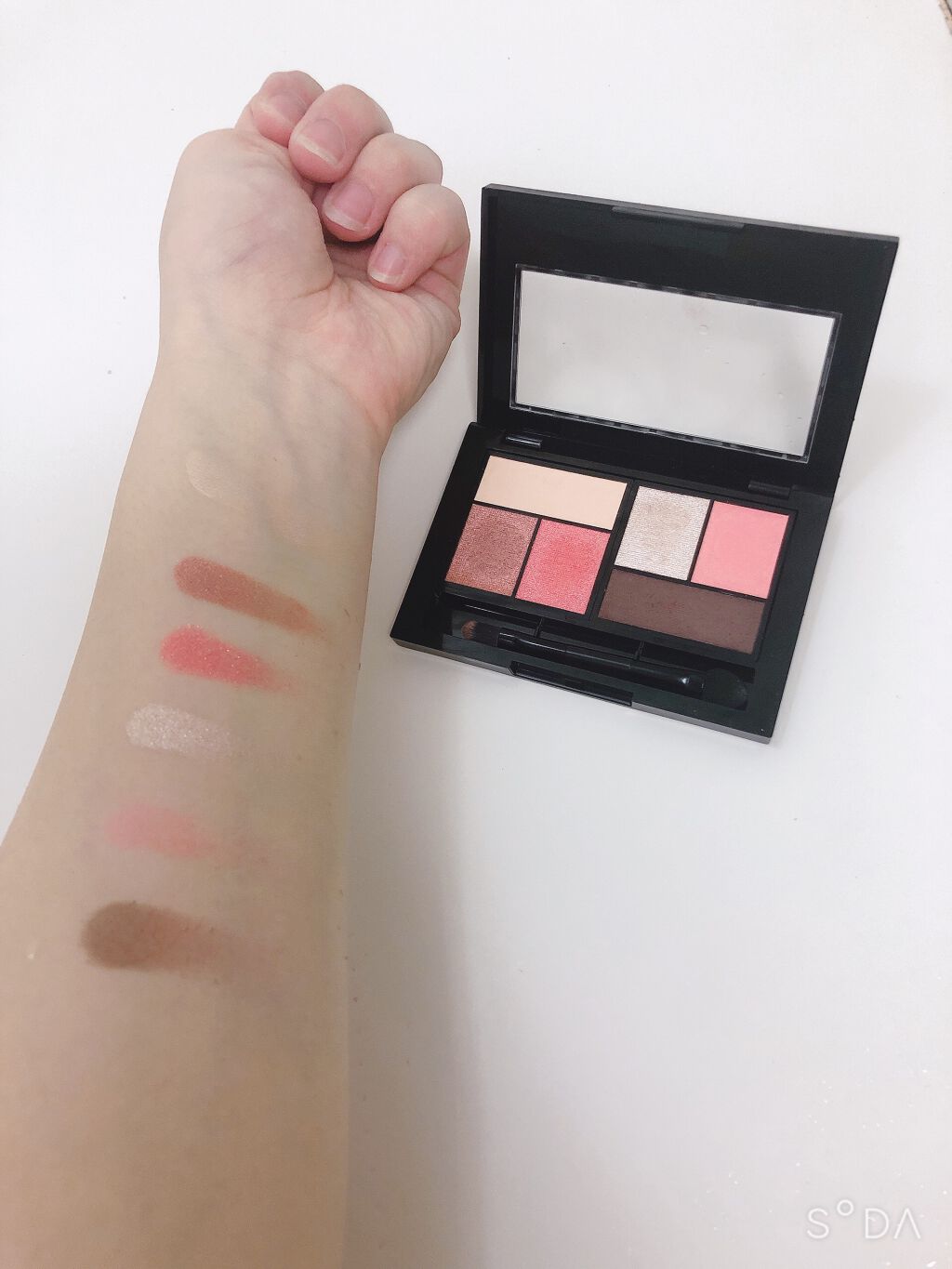 シティミニパレット PK-1 ダウンタウン サンライズ/MAYBELLINE NEW YORK/アイシャドウパレットを使ったクチコミ（2枚目）