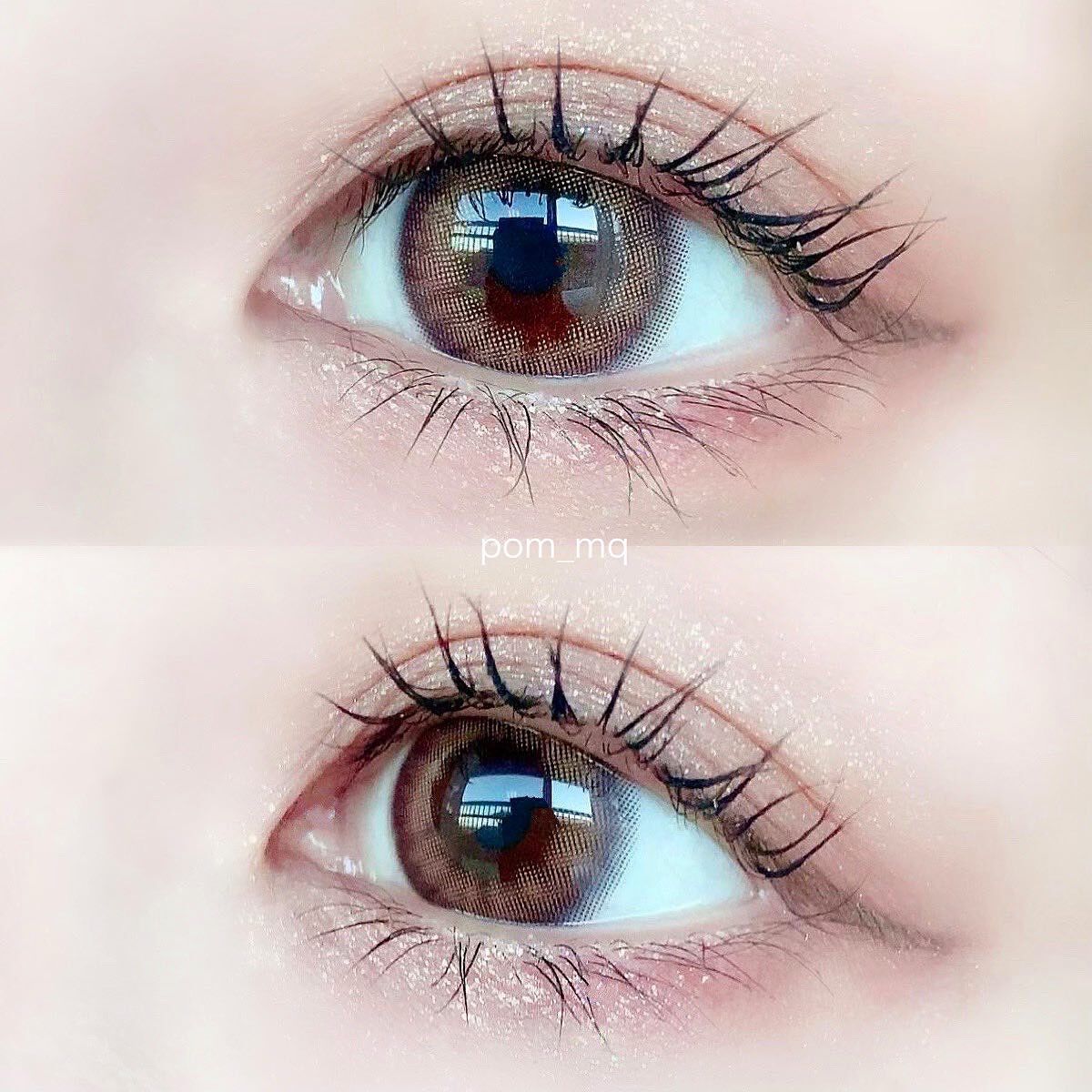 cloud pudding pink brown/chuu LENS/カラーコンタクトレンズを使ったクチコミ（2枚目）