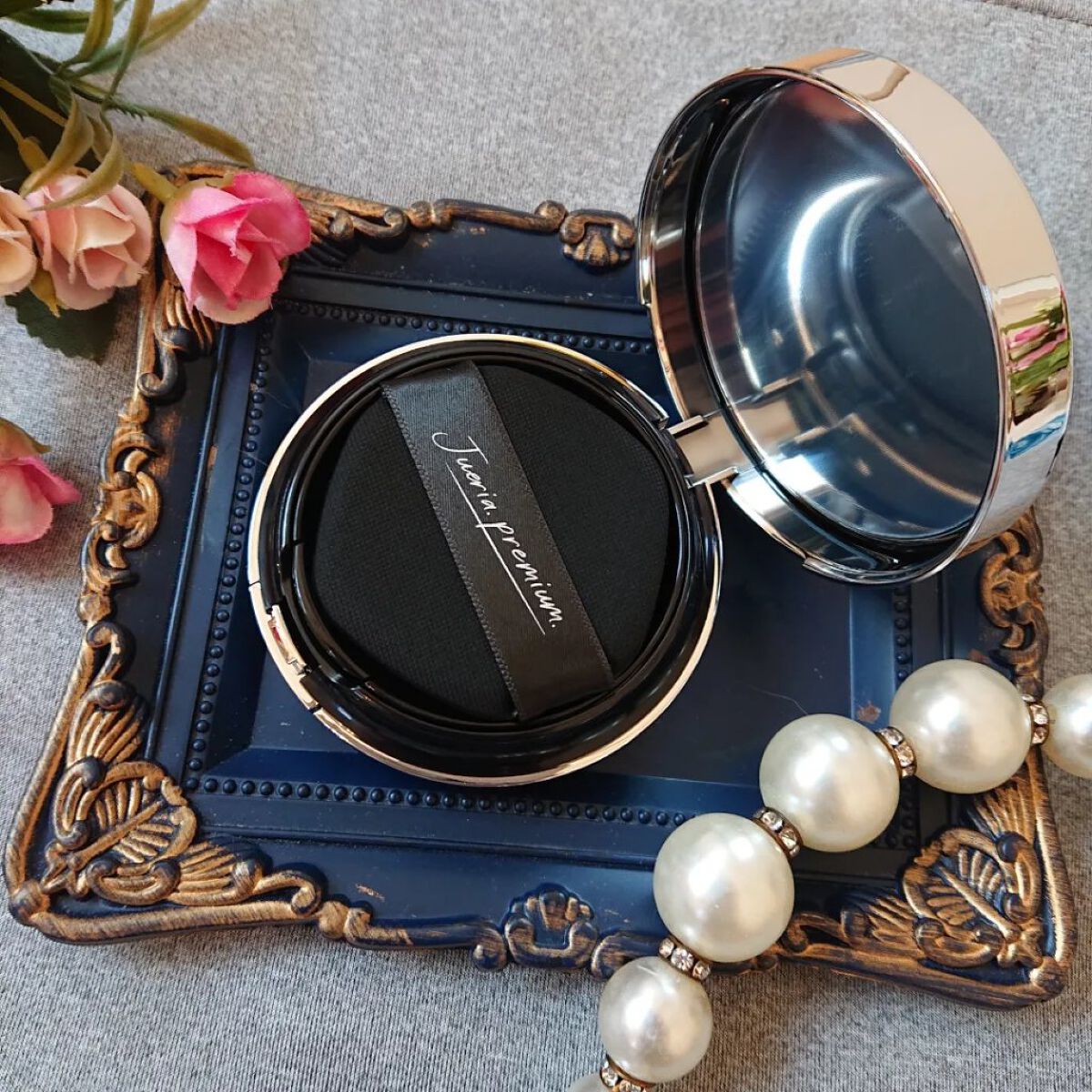 プレミアムニードルファンデーション ナチュラルベージュ/ジュエリアプレミアム/クッションファンデーションを使ったクチコミ（3枚目）