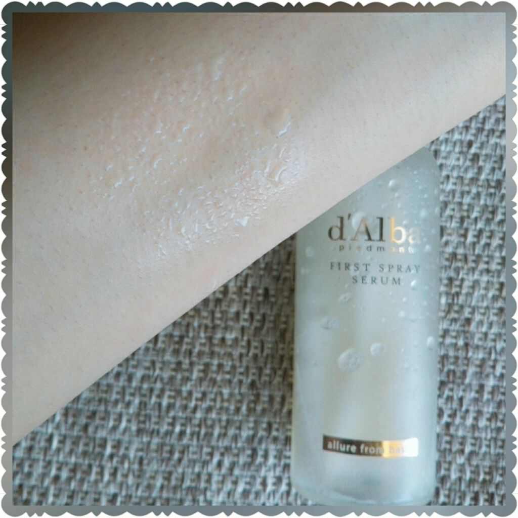 ダルバ ホワイトトリュフファーストスプレーセラム/ダルバ/ミスト状化粧水を使ったクチコミ(2枚目)