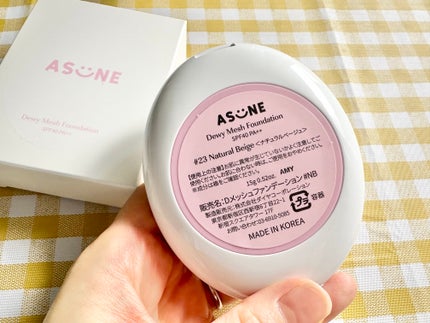 デューイーメッシュファンデーション/ASUNE /クッションファンデーションを使ったクチコミ(2枚目)