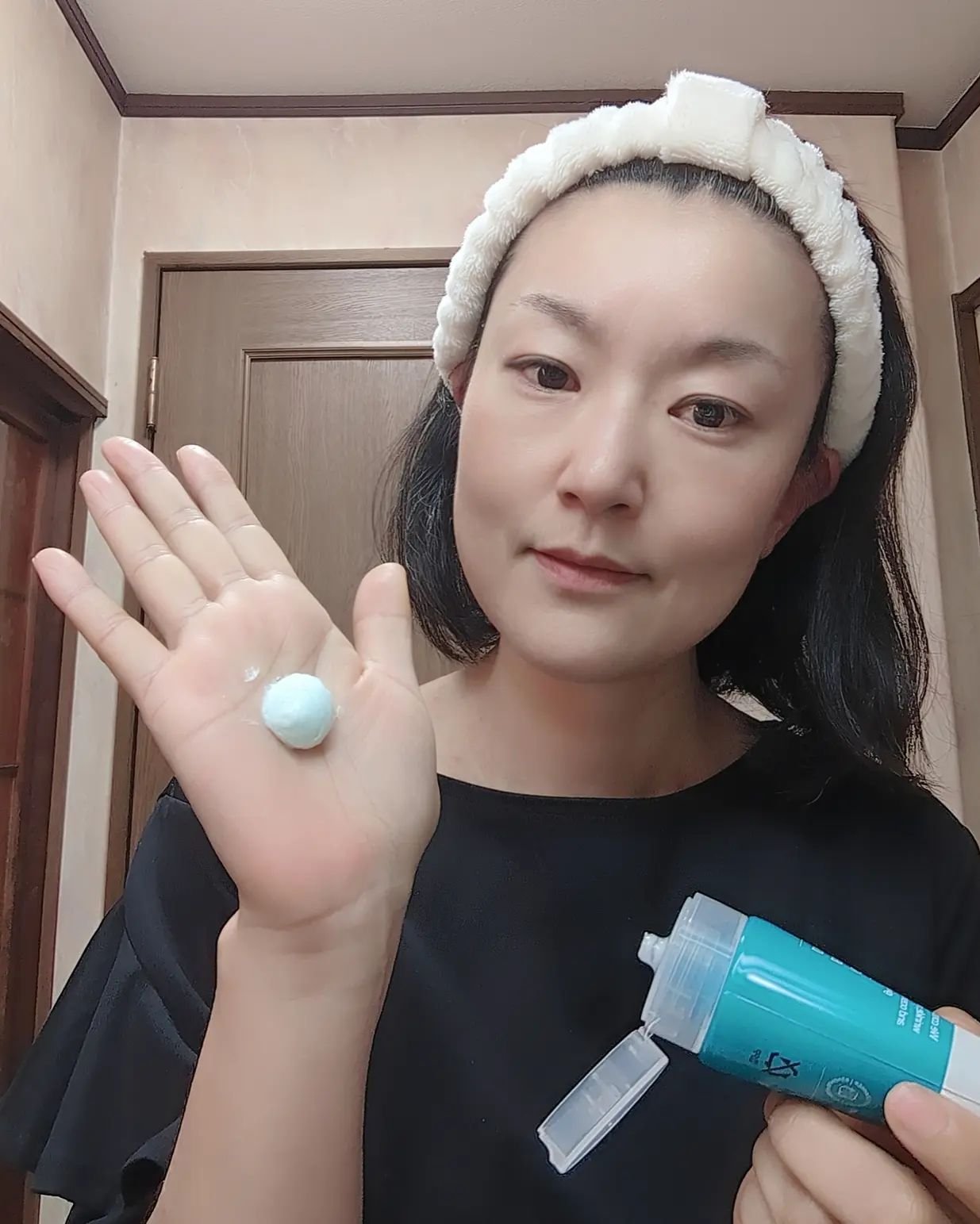 グリーンカーミングブルーレーションクリーンディープクレンザー/obsero/洗顔フォームを使ったクチコミ（2枚目）