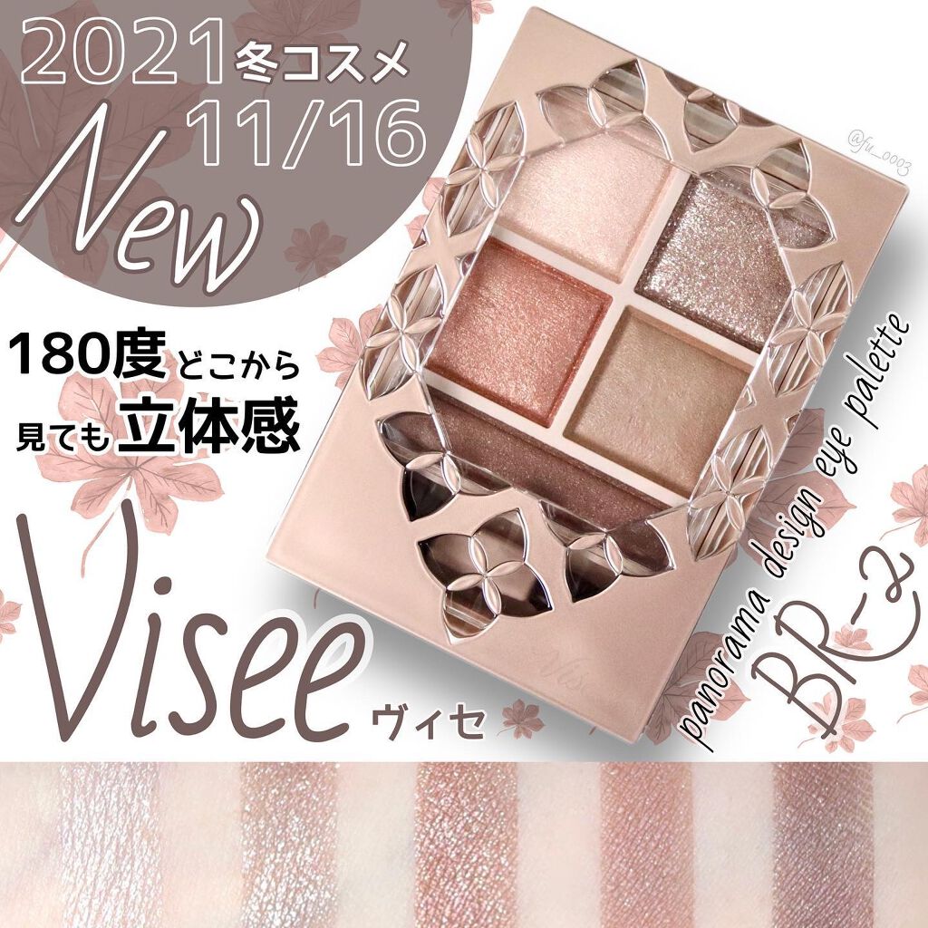 パノラマデザイン アイパレット BR-2 グレージュブラウン/Visée/アイシャドウパレットを使ったクチコミ（1枚目）