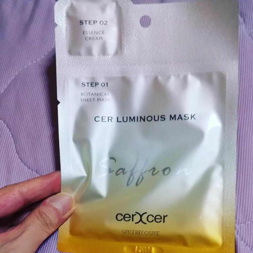ルミナスマスク   (ケアクリーム付き) /cerXcer/シートマスク・パックを使ったクチコミ（2枚目）