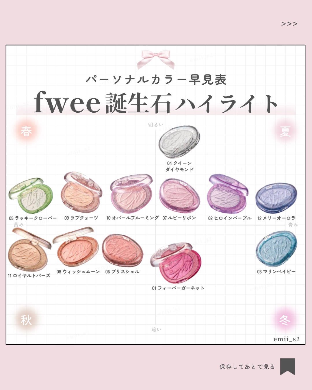 フィー グリッツストーンハイライター/fwee/パウダーハイライトを使ったクチコミ（1枚目）