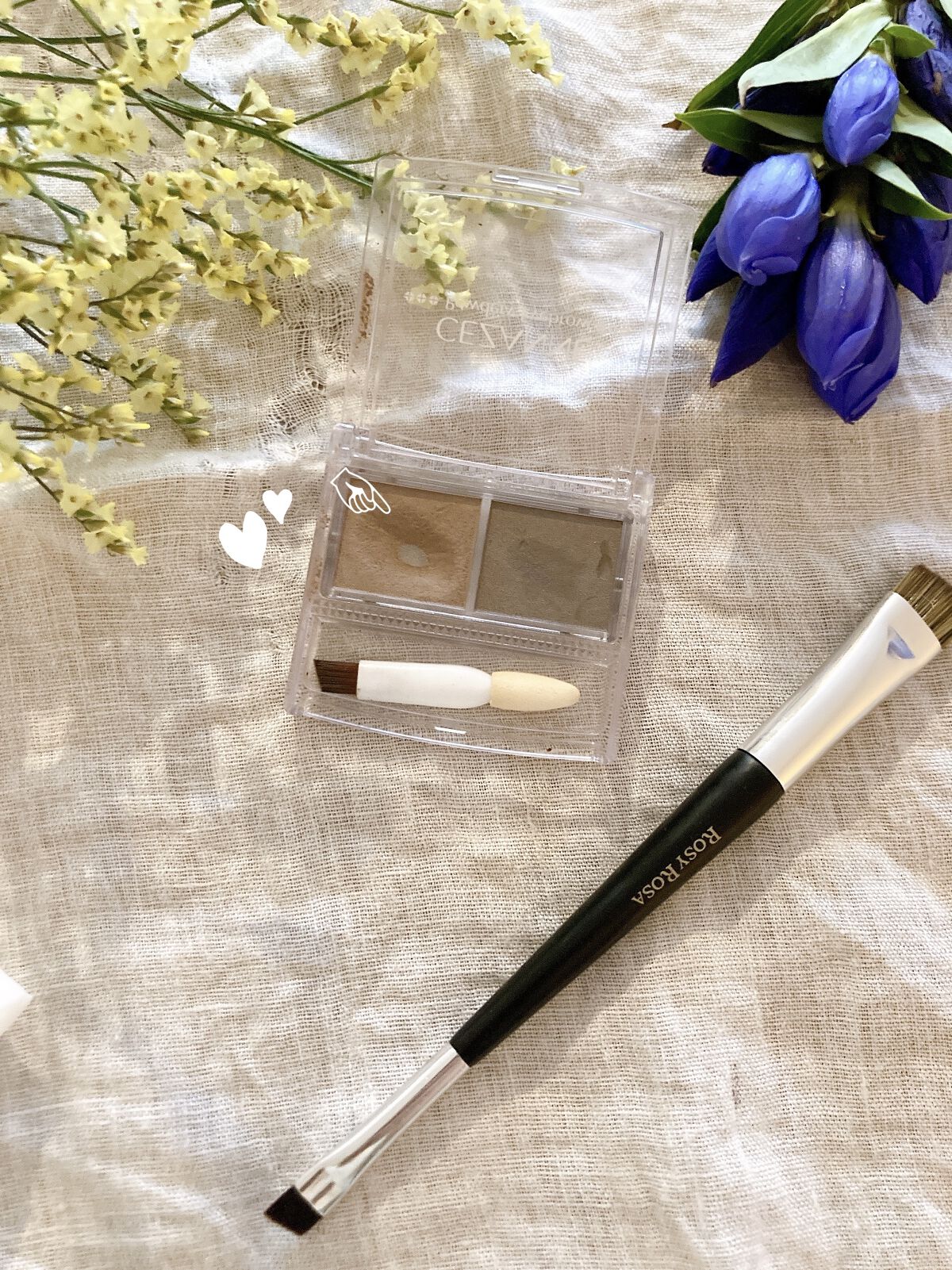 パウダリーアイブロウ P2 ナチュラルブラウン/CEZANNE/パウダーアイブロウを使ったクチコミ（2枚目）