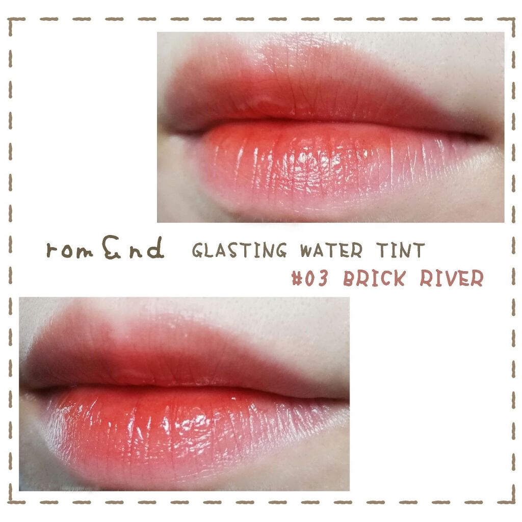 グラスティングウォーターティント/rom&nd/リップティントを使ったクチコミ(1枚目)