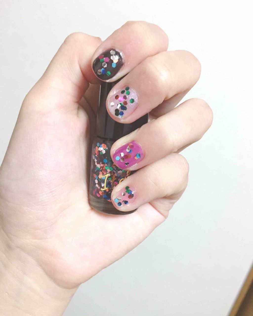 ITGグリッターネイル/DAISO/マニキュアを使ったクチコミ(1枚目)