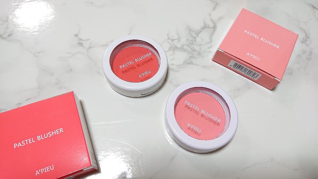 アピュー パステルブラッシャー/A’pieu/パウダーチークを使ったクチコミ（1枚目）