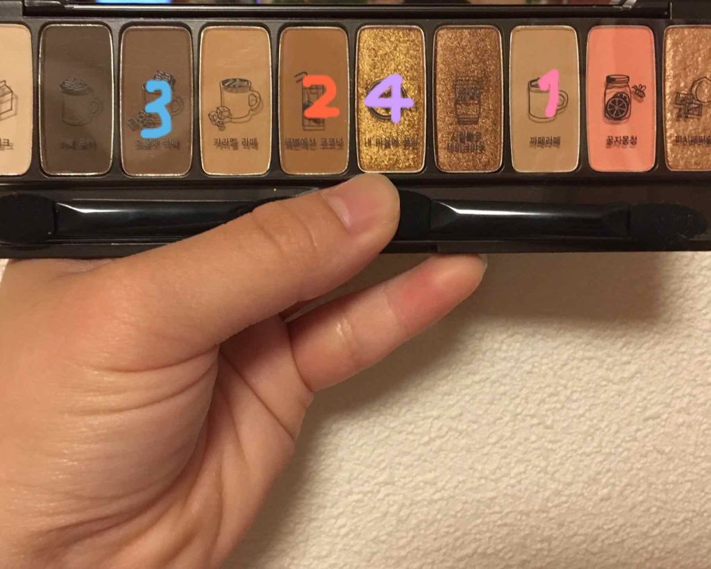 プレイカラー アイシャドウ/ETUDE/アイシャドウパレットを使ったクチコミ（2枚目）