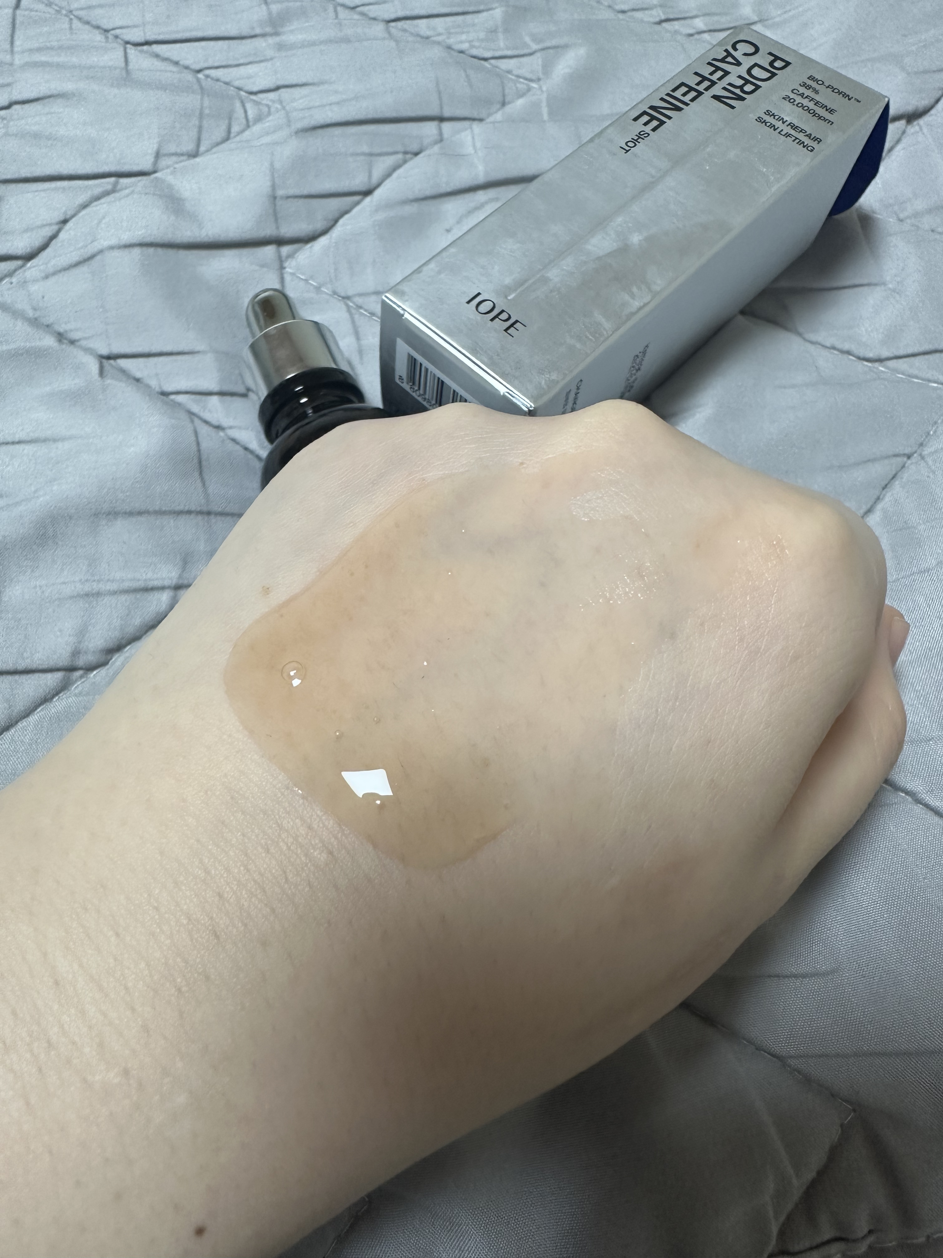 PDRNカフェインショット/IOPE/美容液を使ったクチコミ（3枚目）
