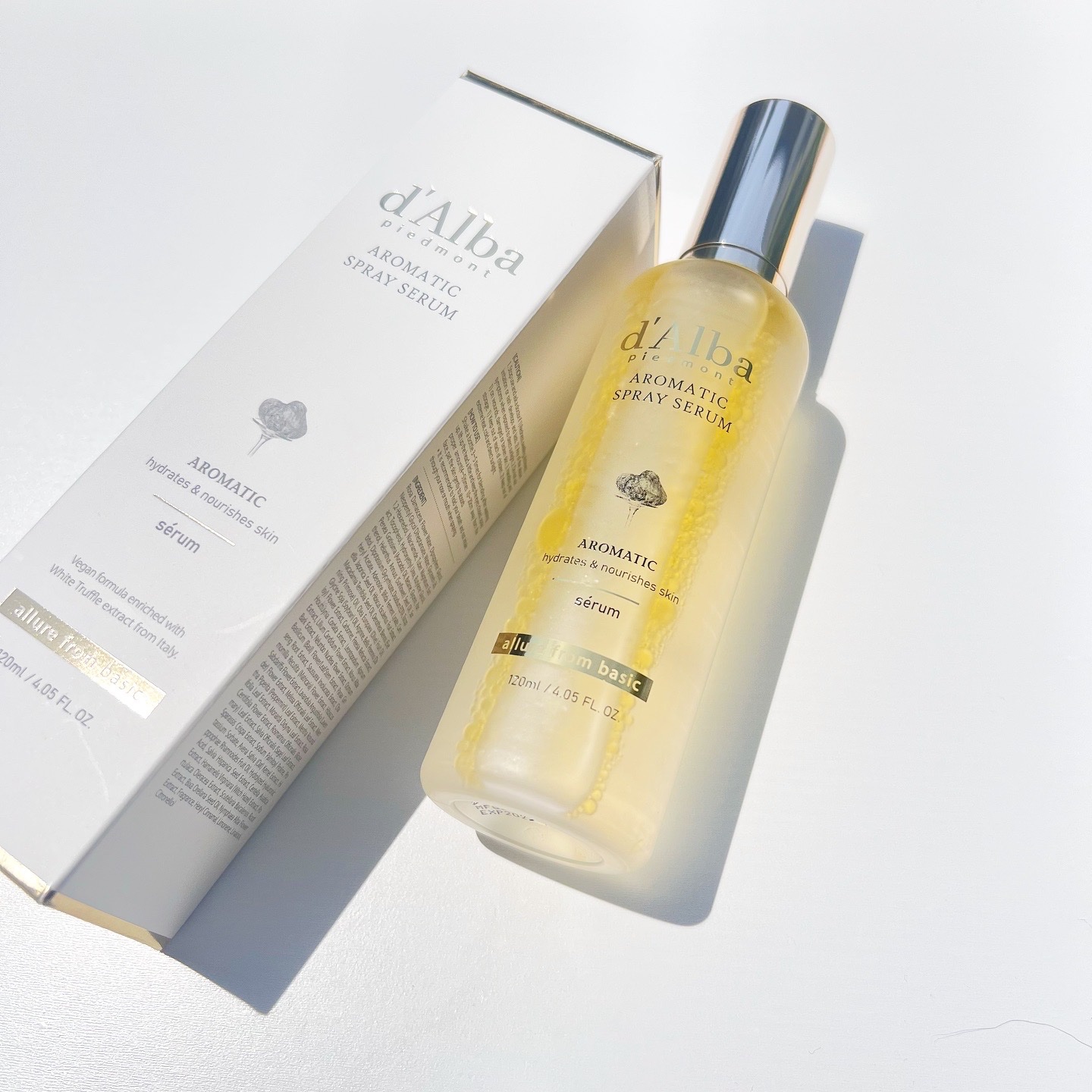 ホワイトトリュフファーストアロマティックスプレーセラム/ダルバ/ミスト状化粧水を使ったクチコミ（1枚目）