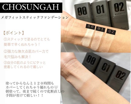 メガ フィット スティックファウンデーション/CHOSUNGAH BEAUTY/その他ファンデーションを使ったクチコミ(3枚目)
