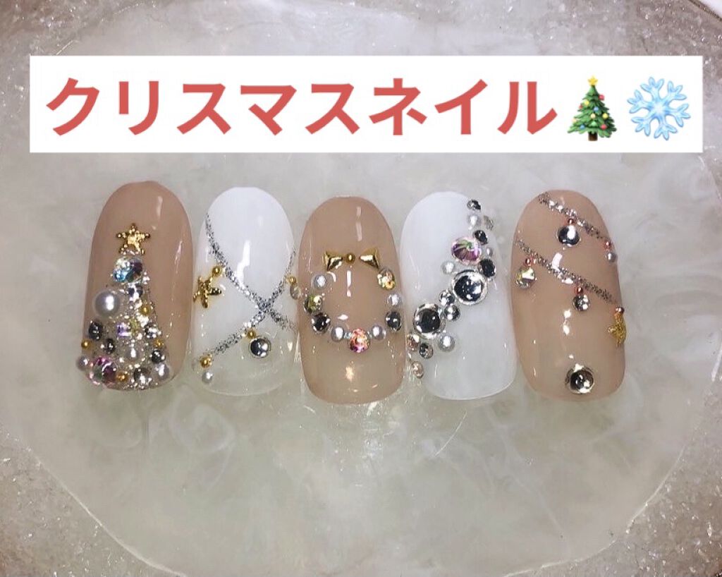 #セルフネイル,#ジェルネイル,#クリスマスネイル,#冬ネイル,#キラキラネイル,#ツリーネイルのネイルデザイン