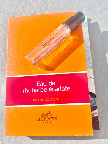 エルメス オー デ コロン 《オー ドゥ ルバーブ エカルラット》のクチコミ「HERMÈS 
《オー ドゥ ルバーブ エカルラット》 オーデコロン
フランス製

フルーティ.....」（1枚目）