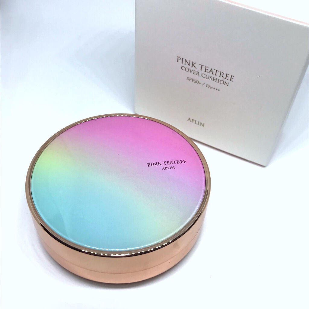 ピンクティーツリーカバークッション/APLIN/クッションファンデーションを使ったクチコミ(1枚目)