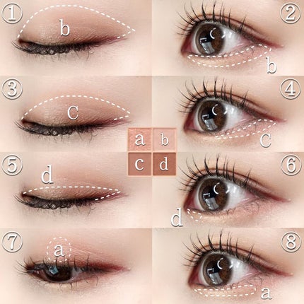 ベージュトーンアイシャドウ/CEZANNE/アイシャドウパレットを使ったクチコミ(2枚目)