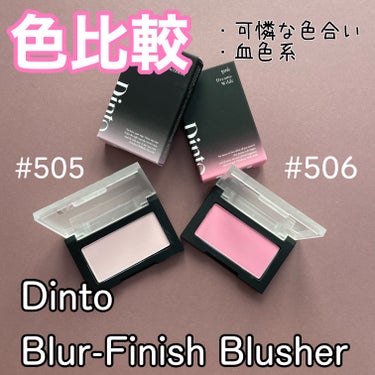 Blur-Finish Blusher 503/Dinto/パウダーチークを使ったクチコミ（1枚目）