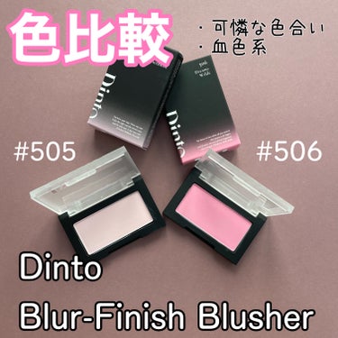 Blur-Finish Blusher/Dinto/パウダーチークを使ったクチコミ（1枚目）