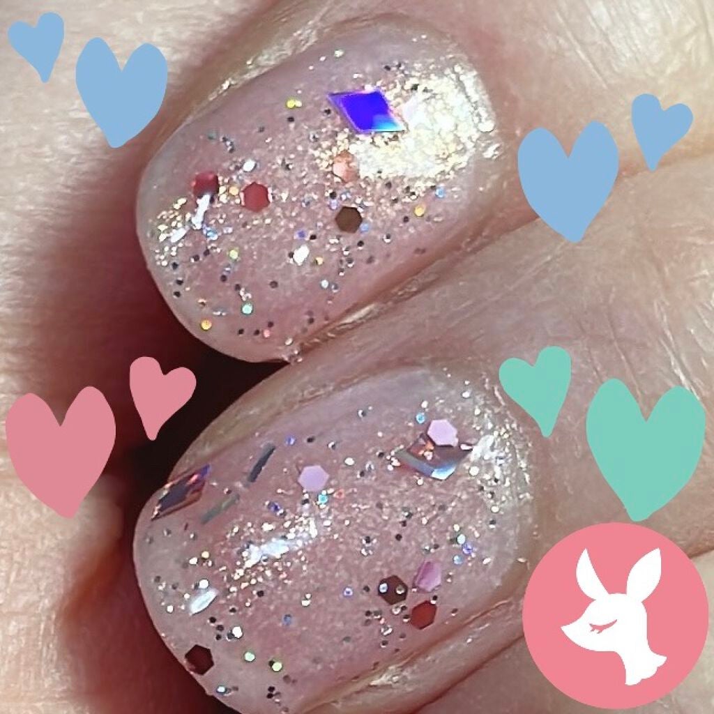 ITGグリッターネイル/DAISO/マニキュアを使ったクチコミ(2枚目)