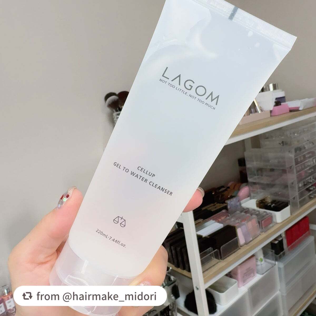 ラゴム ジェルトゥウォーター クレンザー(朝用洗顔)/LAGOM /その他洗顔料を使ったクチコミ(4枚目)